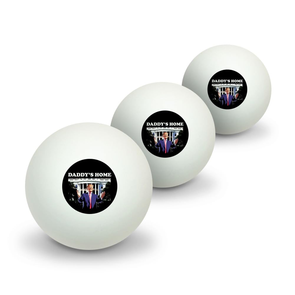 GRAPHICS & MORE Trump's White House Novelty Table Tennis Ping Pong Ball 3 Pack