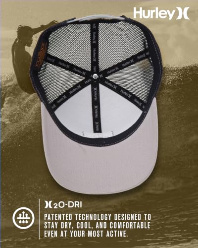 Image of Hurley Men's Caps - Fairway Trucker Mesh Baseball Cap - Snap Back Hats for Men