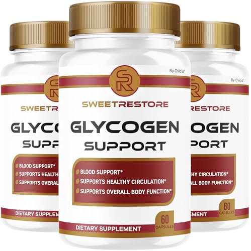 (3 Pack) Sweet Restore Glycogen Support - Official Sweet Restore Capsules Advanced Formula with All Natural Ingredients SweetRestore Glyco Pills for Wellness & Health 180 Capsules for 3 Months