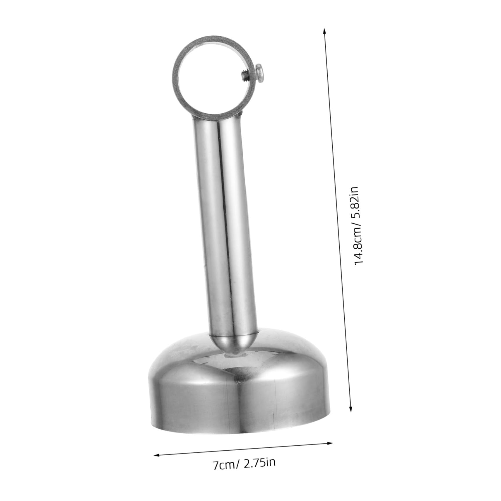 DIYEAH 2pcs Stainless Steel Closet Rod Bracket Durable Wardrobe Support Holder for Clothes Drying Pole Compatibility Compact Design for Closet Systems