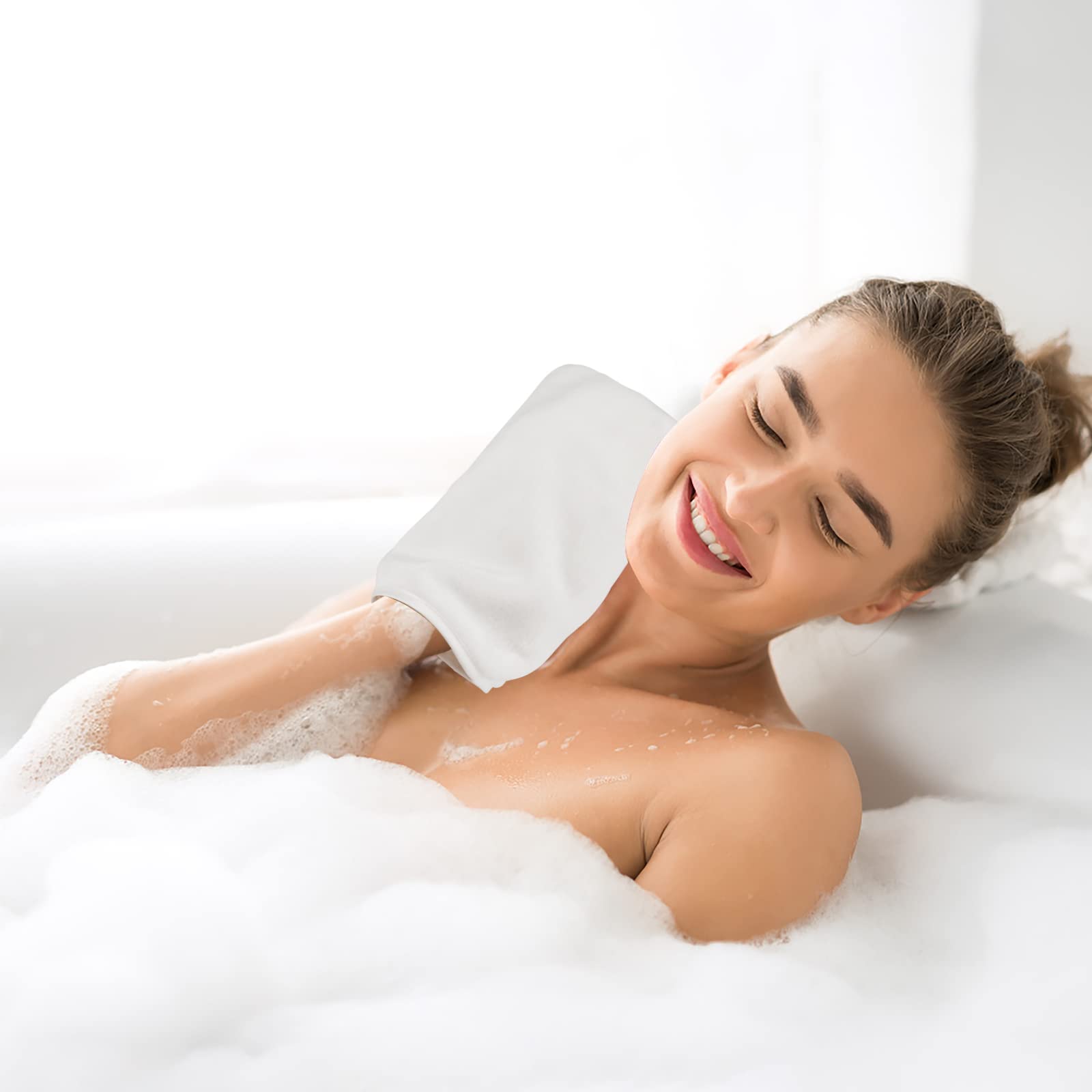 8 Guanti Da Bagno In Microfibra - Super Assorbenti, Morbidi, Per Viso E Corpo - Foto 10