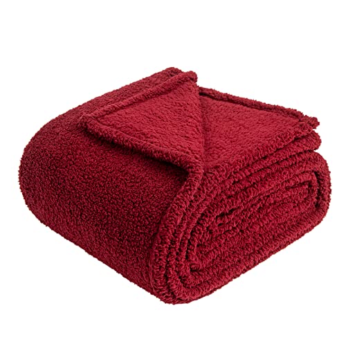 Fflmyuhul I U Ultra Super Soft Lightweight Cozy Throw Blanket For Bed Couch Warm Fuzzy Sherpa Blanket/Throw Blanket For Shower Gift Wine Red … #TOP4