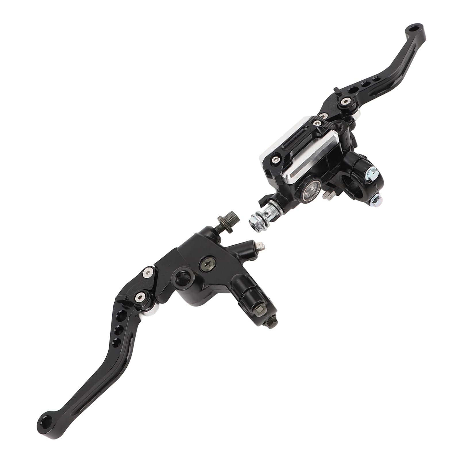 Kit Leva Freno e Frizione, Compatibile con Manubri Moto da 22mm