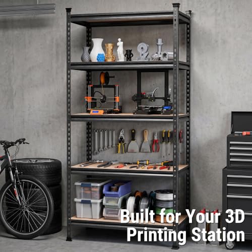 Image of WORKPRO 5-Tier Metal Shelving, 36 inchWx18 inchDx72 inchH,4000LBS Capacity,2 Pack
