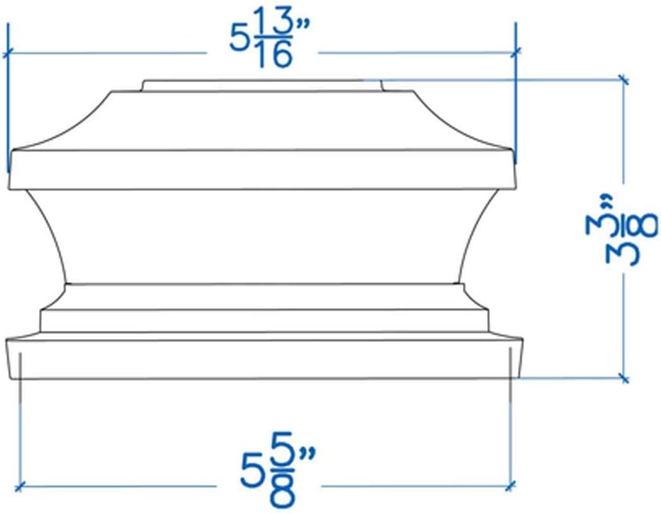Woodway Solar Post Cap, in Copper, fits 5.5" Post, with Powerful LED Light and Wide Area Coverage, Pack of 12