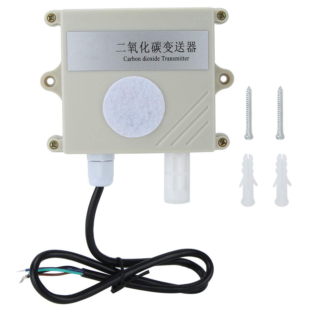 Transmisor de Sensor de CO2 de Alta precisión Monitor de dióxido de Carbono con Amplio Rango de medición 4005000PPm para Cultivo de Flores en invernaderos agrícolas Material de (Salida de Voltaje