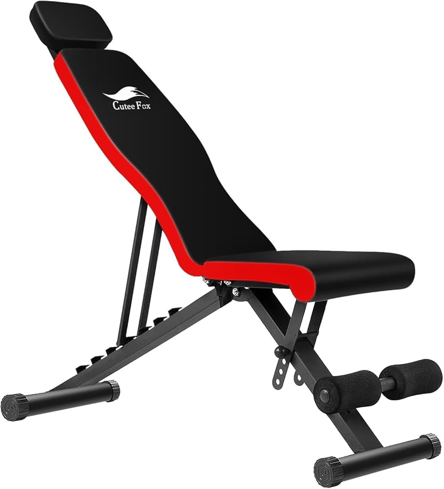 Amazon.co.jp: CuteeFox トレーニングベンチ マルチシットアップベンチ