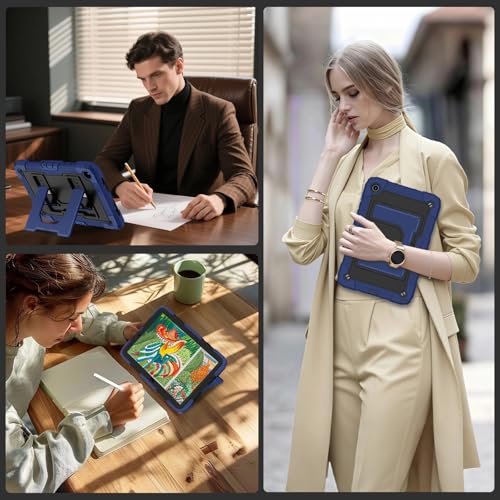 Image of for Galaxy Tab A11 Plus Case Samsung Tablet A11 /A9 Plus with Kickstand,Hybrid Shockproof Cover for Samsung Galaxy Tab A11+ /A9+ Cases 11 Inch,Navy Black