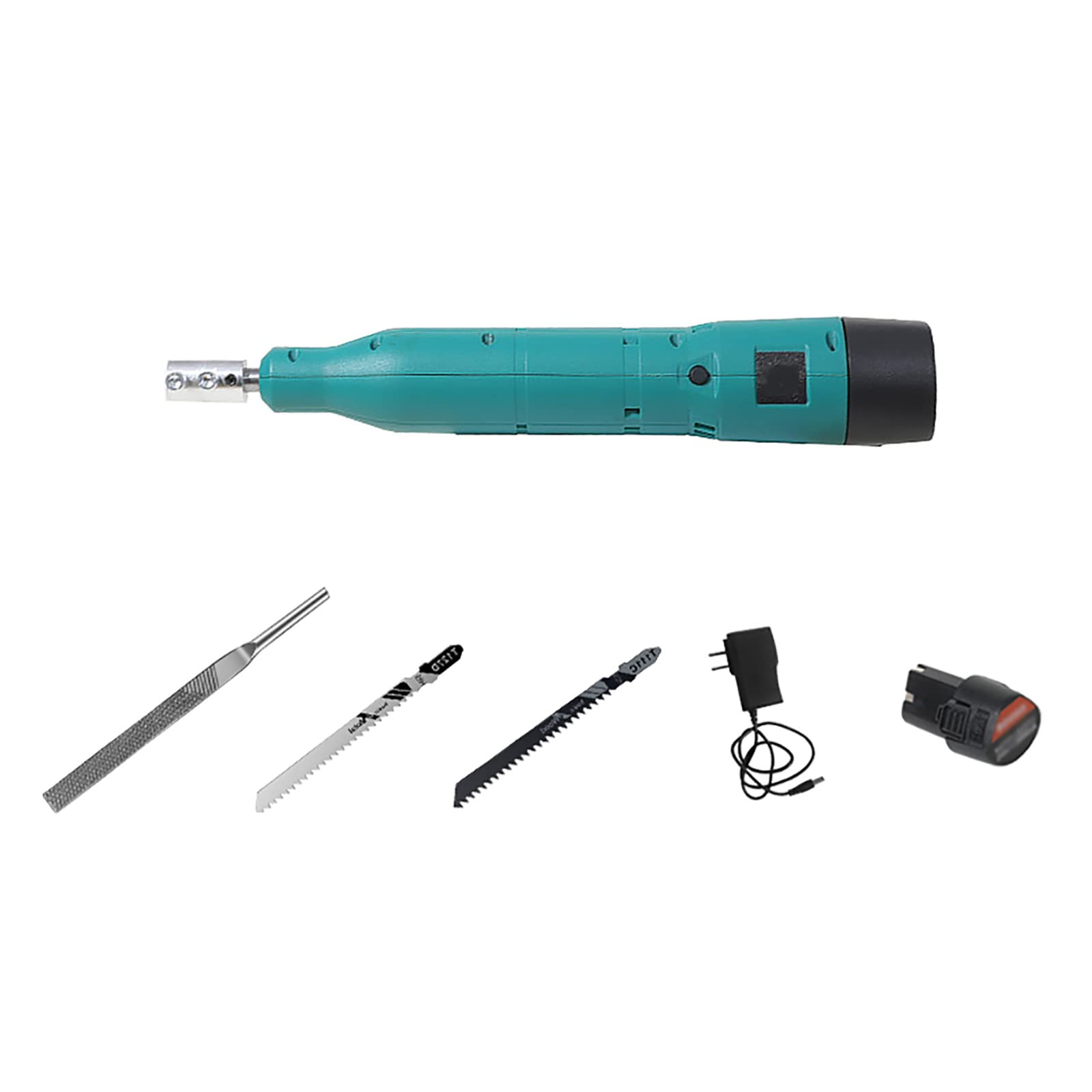 Metallfeilen-Set, Feilen- und Raspel-Set, elektrische Stahlfeile, Diamant-Nadelfeilen-Set, Elektrowerkzeuge, 12 V Li-Ion-Säbelsägefeile, für Metall/Holz/Rohr/PVC/Stahlschneide/DIY-Werkzeug
