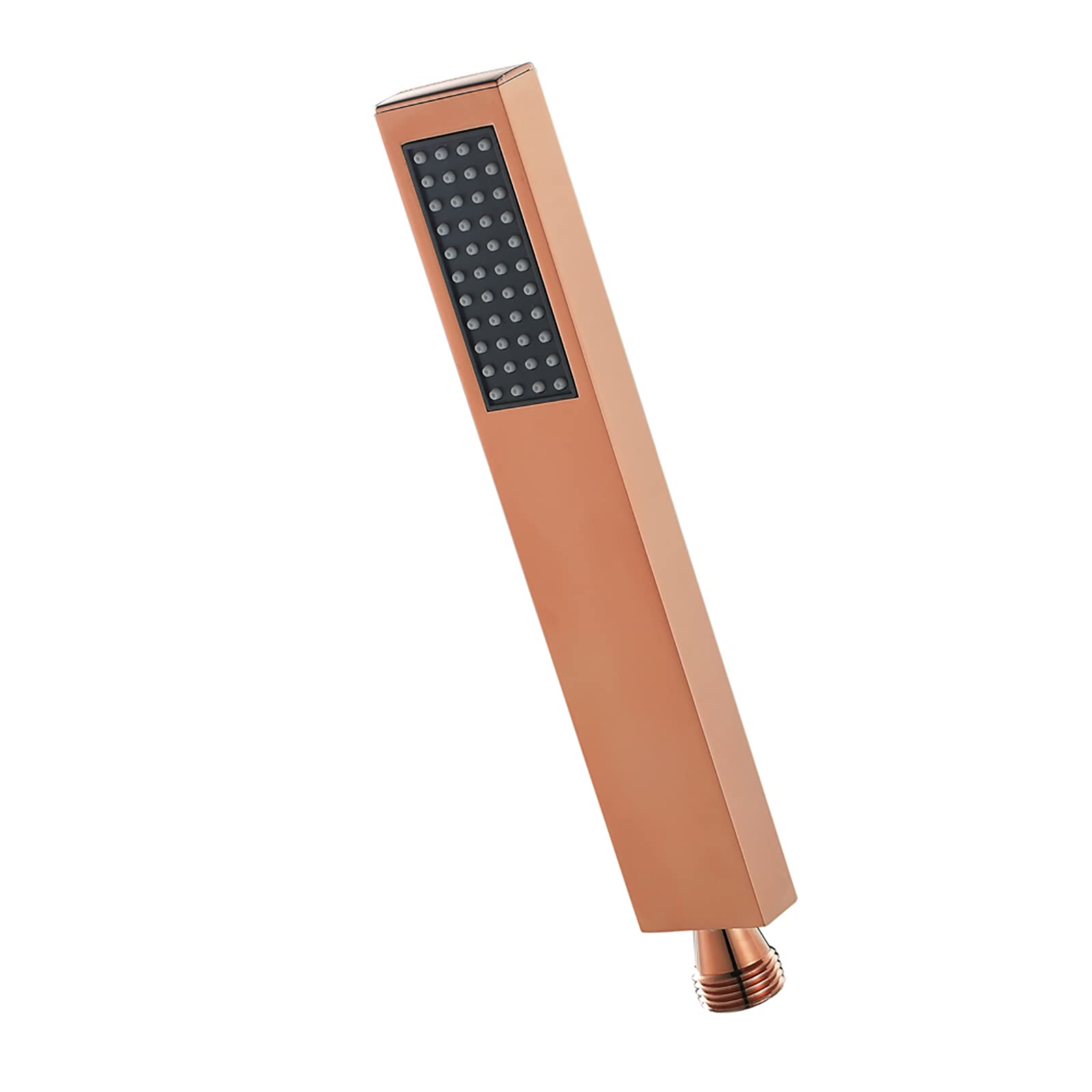 Ręczna głowica prysznicowa Wysokociśnieniowe słuchawki prysznicowe Mosiężna głowica prysznicowa Uniwersalny ręczny prysznic o wysokim przepływie, G1/2, różowe złoto