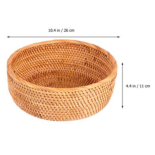 Cesta de frutas de tecido da Hemoton, bandeja de armazenamento de frutas e vegetais, cesto de armaze