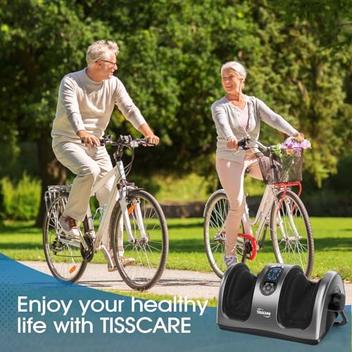TISSCARE Foot Massager with Heat, Shiatsu Foot Massager for Plantar Fasciitis, Neuropathy, Circulation and Pain Relief, Remote Control, Deep Kneading, Gifts for Women Men Mom Dad