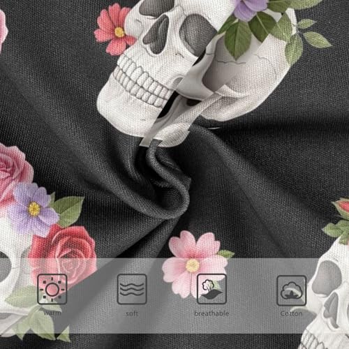 Cotton Toddler Girls Underwear White Skulls Floral Black Flowers Girl Panties Cute Animal Briefs Girls Undies 2t3