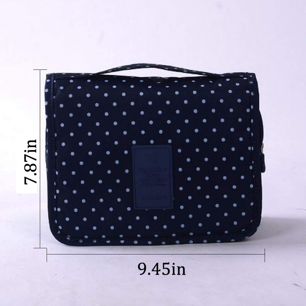 Appeso Toiletry Organizer Travel trousse Beauty Case da Viaggio per donne e uomini - perfetto per viaggio/all'aperto (Nero)