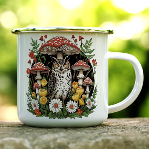 Taza Loftipop Woodland Forest Búho 12oz miniatura 2