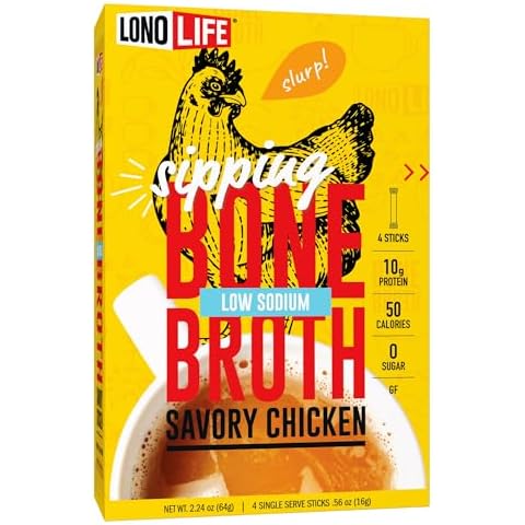LonoLife Low Sodium Chicken Bone Broth Powder Cover