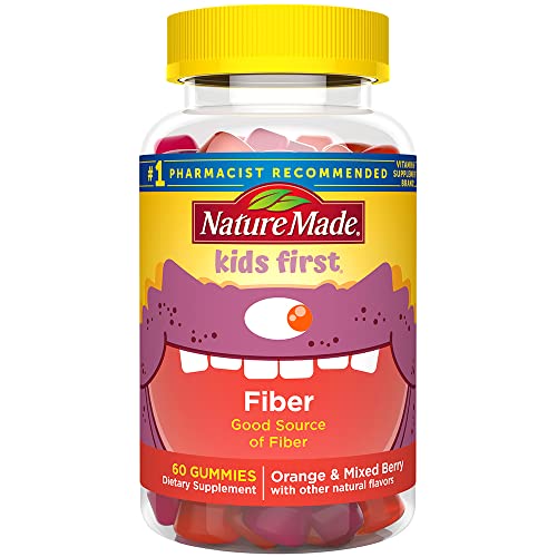 Nature Made Kids First Fiber Gummies, 60 Count for Digestive Health