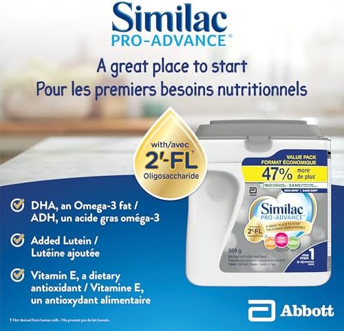 Similac Pro-Advance with 2′-FL, Step 1, Baby Formula, Easy To Digest, 0-12 Months, Powder, 859 g — view 4
