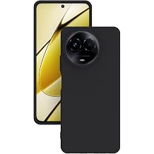 Realme 11 5g  le Uyumlu K l f Kamera Korumal  Silikon Rubber Arka Kapak Siyah