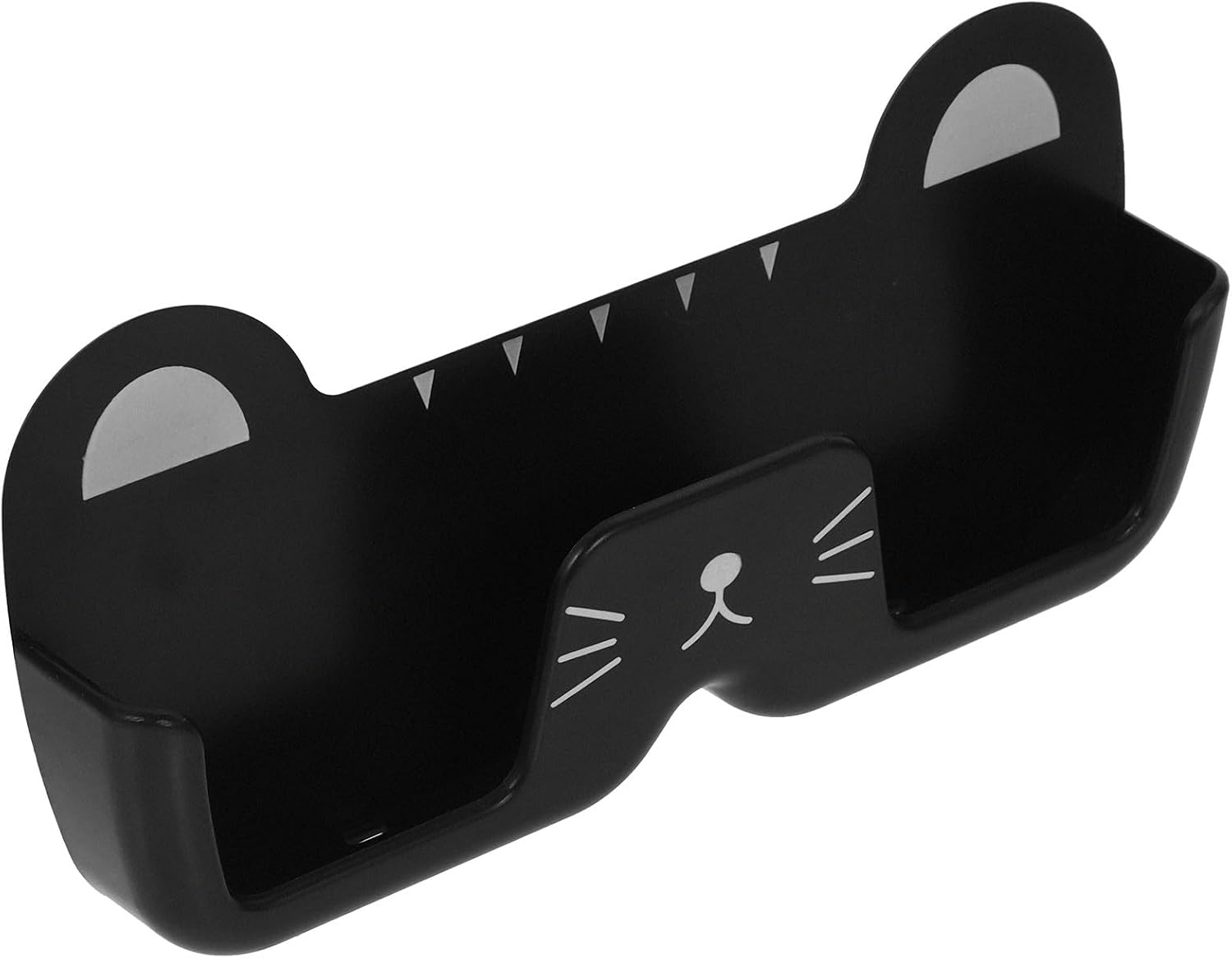 HOMSFOU Wall Mounted Sunglasses Organizer Eyeglasses Storage Box Plastic Glasses Holder Sturdy Wall Mount Glasses Rack for Bedroom Bathroom Use