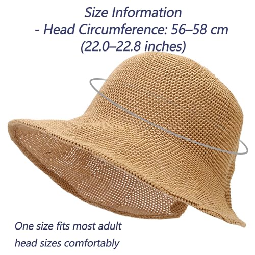 Sombrero de playa de mujer de ganchillo francés miniatura 7