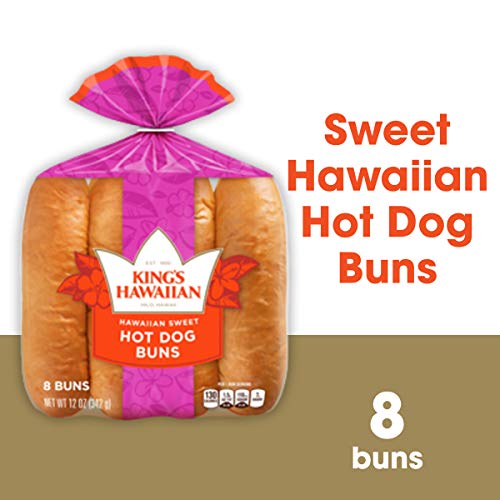 King's Hawaiian Original Hawaiian Sweet Hot Dog Buns, 12 Oz #TOP4