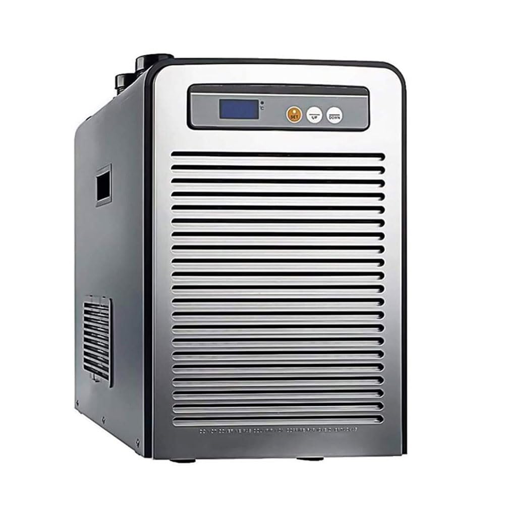 Enfriador de pecera, enfriador de pecera, equipo de cultivo silencioso, enfriador de agua para acuario, tiene un termostato digital, estanque de peces hidropónico de agua, tanque marino y tienda