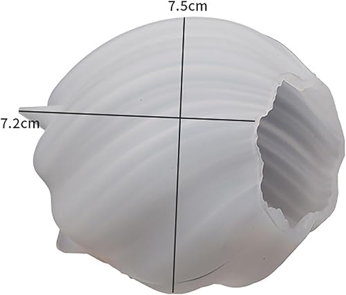 Miniatura 6 de Molde de vela ondulada, molde de vela en espiral, molde de vela cilíndrica, molde de resina, molde de arcilla, molde de fundición de resina para