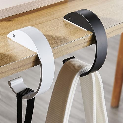 BIUTEFOR テーブルフック カバン フック 鞄掛け フック 2個セット 耐荷重20kg 高強度タイプ 携帯便利 粘着テープなし C字設計 2個セット