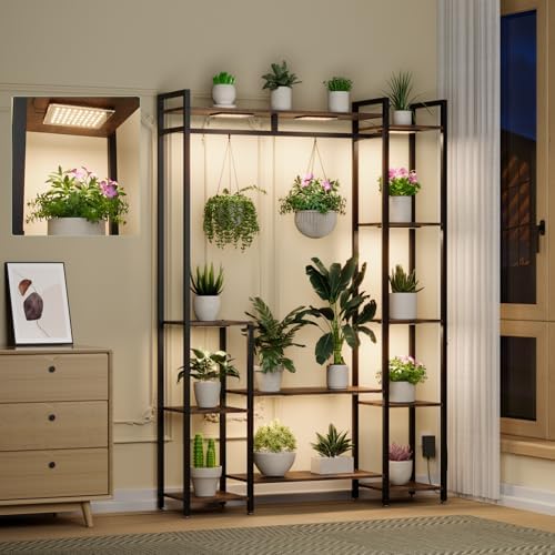 Grow Light Frame Shelf - 5 Surprising Picks You Didn't Expect 7 Plant Stand Indoor with Grow Lights 11 Tiered Wood Indoor Plant Shelf 62" Tall Plant Stand Metal Frame for Indoor Plants Multiple Flower Pot Holder, Large Plant Rack for Living Room Patio Corner
