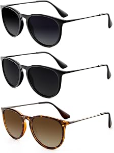 HENGOSEN Vintage Polarized Sunglasses for Women Men Round Classic Retro Women Sunglasses UV Protection Lens