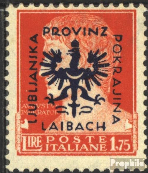 Ljubljana (German.cast.2.World.) 12b körnige gumming unmounted Mint/Never hinged ** MNH 1944 Print Edition (Stamps for Collectors)