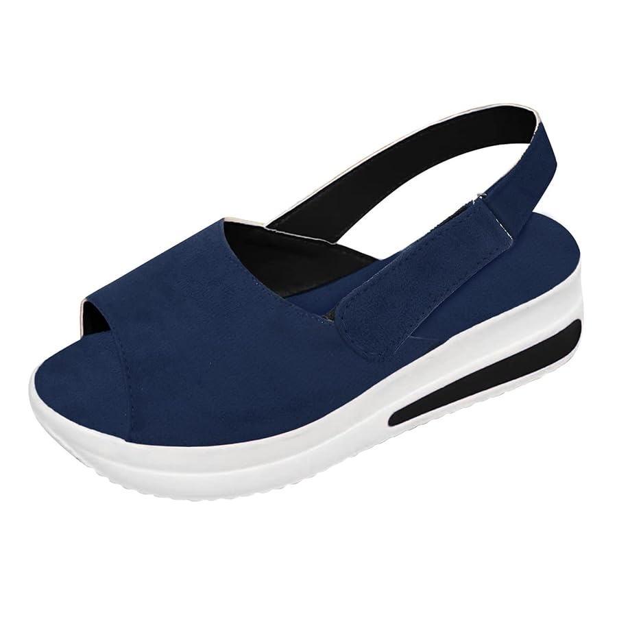 Sandali con zeppa con zeppe sportive scarpe alla moda da spiaggia da donna  casual scarpe casual da donna Comfort Dress Zeppa scarpe per le donne, Blu,  37.5 EU : Amazon.it: Moda
