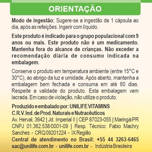 Iodeto de Potássio 130mcg Unilife Iodo 60 Cápsulas 5un + Porta Cápsulas