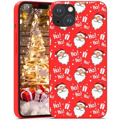 BEIMEITU for iPhone 13 Christmas Case Santa Claus, Xmas Design Soft Cute Red Pretty Cute Flexible Protective Phone Case Cover for iPhone 13 6.1" Cover