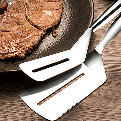 Kochzange Küchenzange zum Braten, Kochen, Grillen von Brot, Silber, Greifen ist Nicht leicht abzurutschen