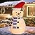 Lighted Snowman Holiday Displays, Light Up Collapsible Snowman Pre Lit Pop Up Snowman Christmas Decorations for Indoor Outdoor Garden Yard Lawn Holiday Party Decor