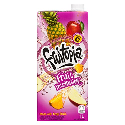 Fruitopia Strawberry Passion Awareness & Fruit Integration Juice, 1L/33Fl.oz (Pack Of 2) Shipped From Canada #TOP4