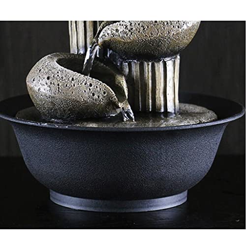 Fontaine d'intérieur boule Feng Shui et cascade d'eau relaxante de table modèle C