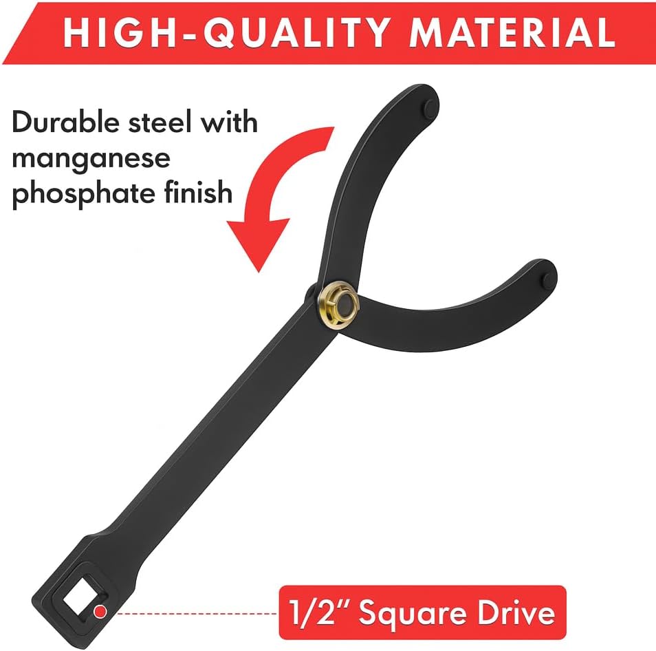 Professional Camshaft Crankshaft Holder Tool Set compatible with Volkswagen Audi V6 2.4L 3.2L Engines, Adjustable Pulley Wrench, Timing Belt Service Kit with Case