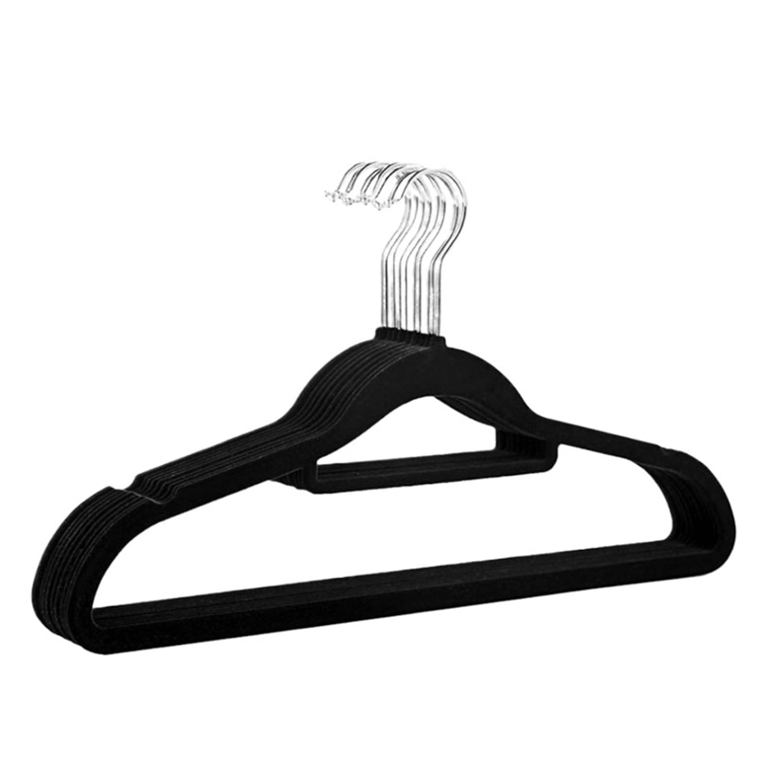Velvet Hangers 10pcs/Lot Hanger Clothing Store Coat 45cm/35cm Velvet Clothes Hangers Hooks for Rack Dress Hook(Color 1,35CM 10PCS)