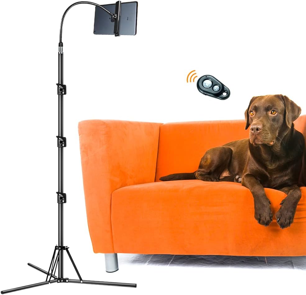 Cell Phone Tripod Stand, 80.7inch Tall Tripod for iPhone Adjustable Phone Video Stand for iPhone & Camera Live Video Recording Vlogging/Streaming/Photography