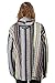 Sunshine Joy Woven Baja Style Zip Up Hoodie Hooded Jacket Earth Stripe (x_l)
