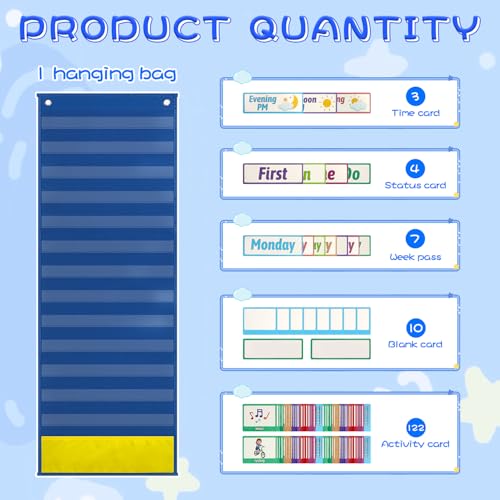 Interactive Visual Schedule for Kids Autism & ADHD - 144 Reusable Routine Cards with Daily & Weekly Planner,Learning Chart for Homeschool Classroom,Toddler Responsibility & Behavior Management Tool - Image 6