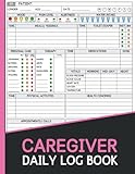 Caregiver Daily Log Book: A Complete Record for Tracking Vitals, Medications, Appointments, and Patient Care