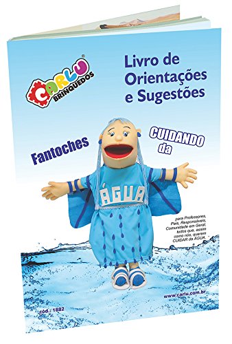 Livro Fantoches Cuidando da Agua Caixa Papel Carlu Brinquedos