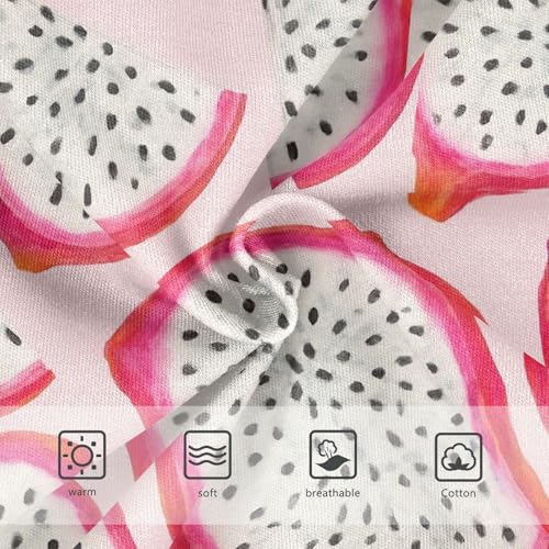 Joisal Watercolor Dragon Fruit Slices Pink Girl Panties Cute Toddler Underwear Floral Cotton Bright Kids Briefs Undies 2t3