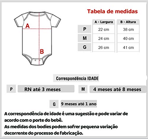 Body Bebê PiftPaft Personagens - Desenho Anime (P - de 0 a 3 Meses)