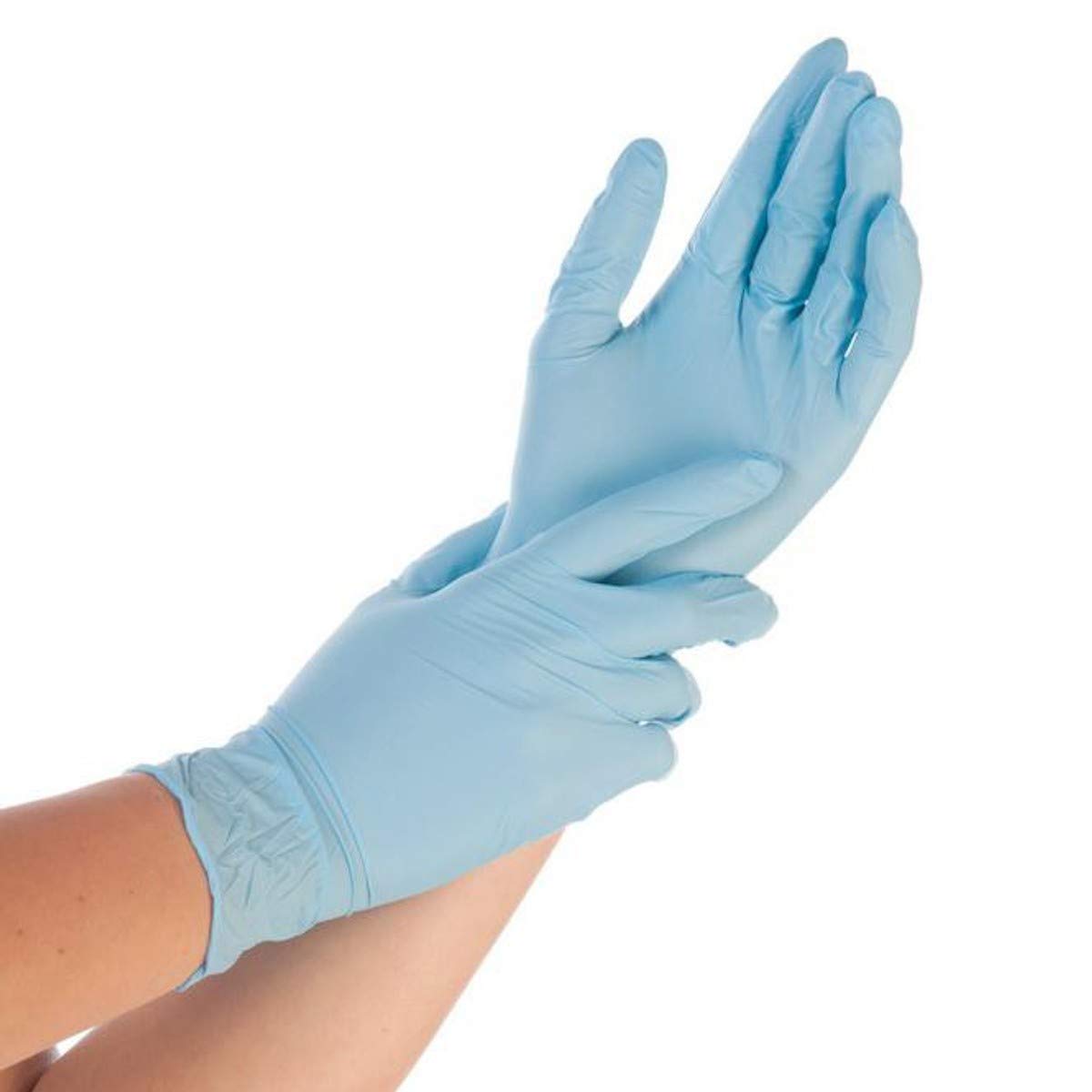 Nitril-Handschuh CONTROL, gepudert, 24 cm, blau, extrem flexibel, hervorragendes Trageempfinden, Größe:XL