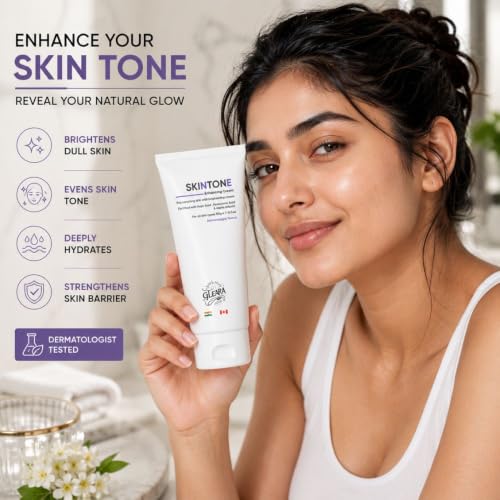Image of SkinTone Enhancing Cream with Kojic Acid, Hyaluronic Acid & Alpha Arbutin | Daily Face & Body Moisturizing Cream | Lightweight Formula | Dermatologist Tested | For All Skin Types | 50g